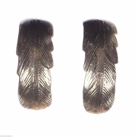 Sterling Silver Native American Inspired Feather H - Picture 1 of 6